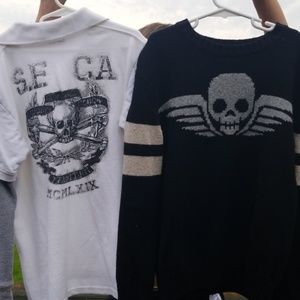 Lot of 2 skull shirts from Gap